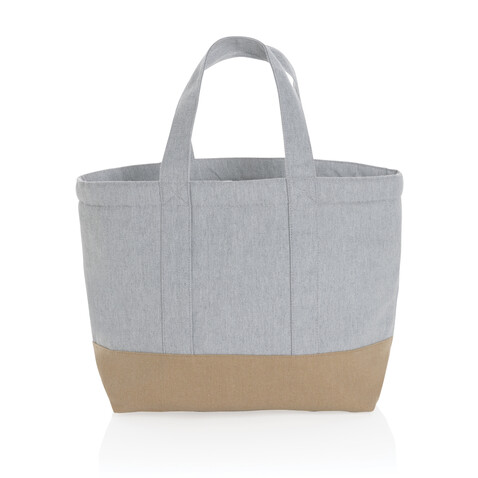 Impact Aware™ 285g/m² ungefärbte rCanvas-Kühltasche grau bedrucken, Art.-Nr. P422.472