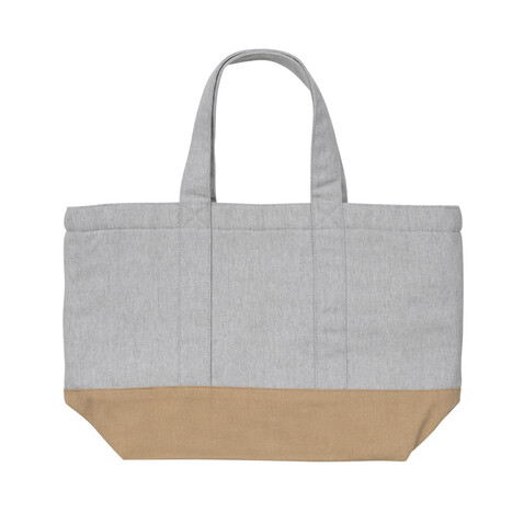 Impact Aware™ 285g/m² ungefärbte rCanvas-Kühltasche grau bedrucken, Art.-Nr. P422.472