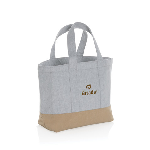 Impact Aware™ 285g/m² ungefärbte rCanvas-Kühltasche grau bedrucken, Art.-Nr. P422.472