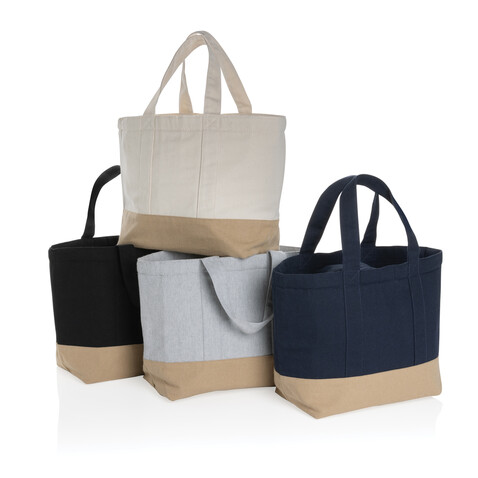 Impact Aware™ 285g/m² ungefärbte rCanvas-Kühltasche grau bedrucken, Art.-Nr. P422.472