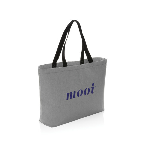 Impact Aware™ 285g/m² große, ungefärbte Rcanvas-Kühltasche grau bedrucken, Art.-Nr. P422.482