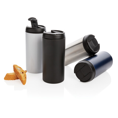 Metro Becher Becher aus RCS recyceltem Stainless-Steel blau bedrucken, Art.-Nr. P435.045