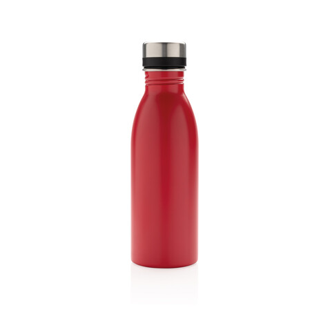 Deluxe Wasserflasche aus RCS recyceltem Stainless-Steel rot bedrucken, Art.-Nr. P435.714