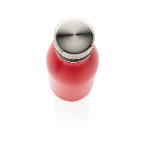 Deluxe Wasserflasche aus RCS recyceltem Stainless-Steel rot bedrucken, Art.-Nr. P435.714