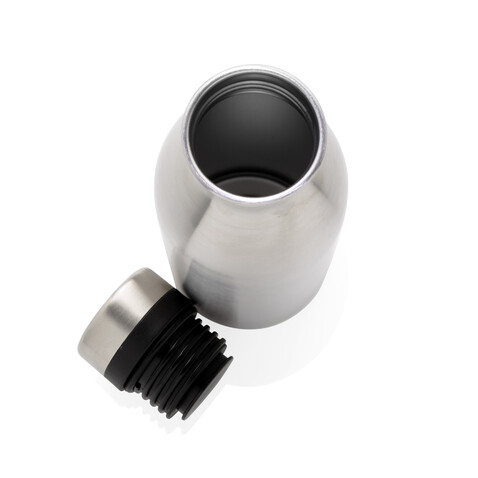 Deluxe Wasserflasche aus RCS recyceltem Stainless-Steel silber bedrucken, Art.-Nr. P435.712