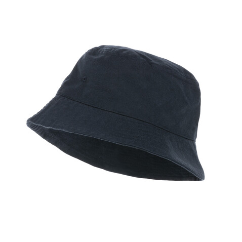 Impact AWARE™ 285g/m² ungefärbter rCanvas-OneSize-Fischerhut navy blau bedrucken, Art.-Nr. P453.085