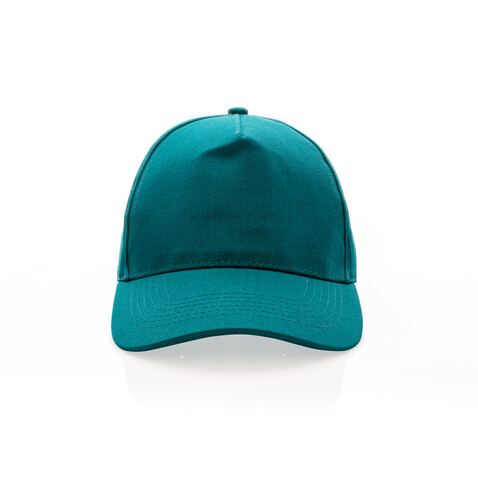 Impact 5 Panel Kappe aus 280gr rCotton mit AWARE™ Tracer verdigris bedrucken, Art.-Nr. P453.477
