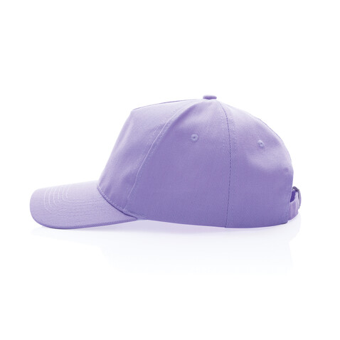 Impact 5 Panel Kappe aus 280gr rCotton mit AWARE™ Tracer lavender bedrucken, Art.-Nr. P453.470