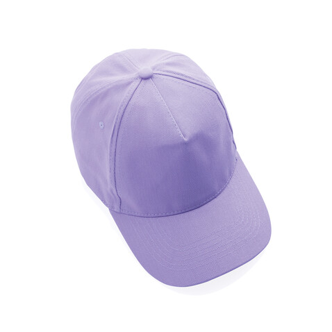 Impact 5 Panel Kappe aus 280gr rCotton mit AWARE™ Tracer lavender bedrucken, Art.-Nr. P453.470