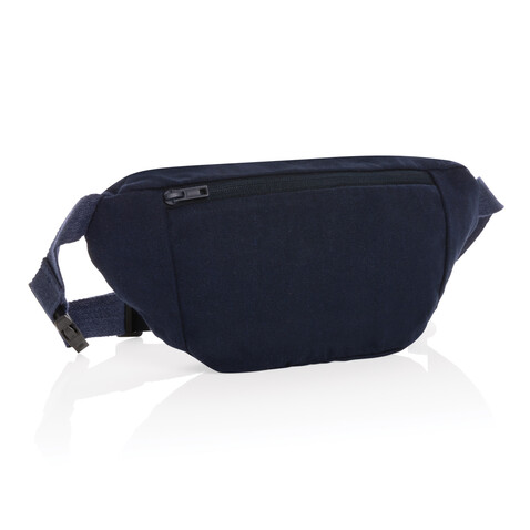 Impact Aware™ 285g/m² ungefärbte rCanvas-Gürteltasche navy blau bedrucken, Art.-Nr. P730.075