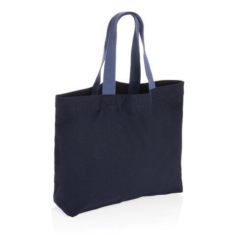 Impact Aware™ 240g/m² große Tasche aus rCanvas, ungefärbt navy blau bedrucken, Art.-Nr. P762.955