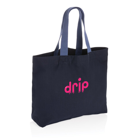 Impact Aware™ 240g/m² große Tasche aus rCanvas, ungefärbt navy blau bedrucken, Art.-Nr. P762.955