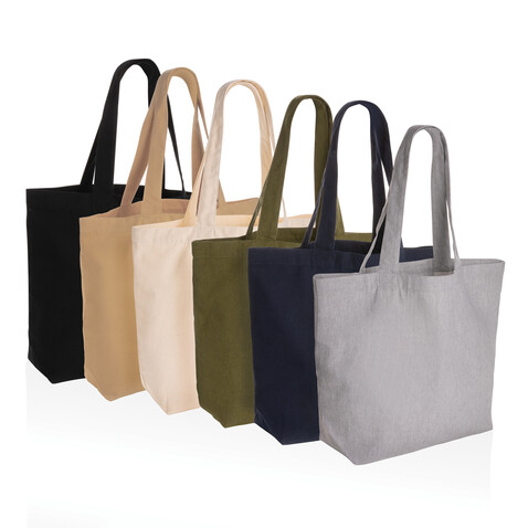 Impact Aware™ 240g/m² rcCanvas Shopper + Tasche, ungefärbt braun bedrucken, Art.-Nr. P762.969