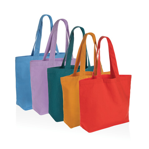 Impact Aware™ 240g/m² rCanvas Shopper mit Tasche tranquil blue bedrucken, Art.-Nr. P762.975