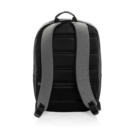 Swiss Peak AWARE™ Anti-Theft-RFID 15.6&quot;-Laptop-Rucksack grau bedrucken, Art.-Nr. P763.132