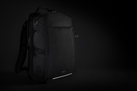 Swiss Peak AWARE™ XXL Wochenend-Reiserucksack schwarz bedrucken, Art.-Nr. P763.141
