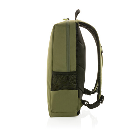 Impact AWARE™ Lima 15.6&quot; RFID Laptop-Rucksack grün, grün bedrucken, Art.-Nr. P763.157