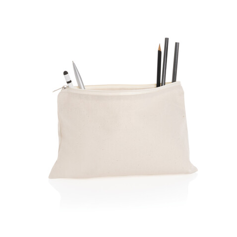 Impact Aware™ 285g/m² Stifte-Etui aus ungefärbtem Canvas off white bedrucken, Art.-Nr. P820.770