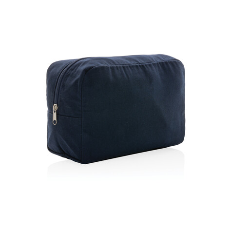 Impact Aware™ 285g/m² Kosmetiktasche aus ungefärbtem Canvas navy blau bedrucken, Art.-Nr. P820.785