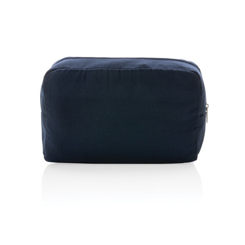 Impact Aware™ 285g/m² Kosmetiktasche aus ungefärbtem Canvas navy blau bedrucken, Art.-Nr. P820.785