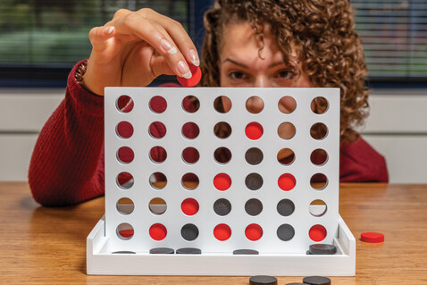 Connect Four Holzspiel weiß bedrucken, Art.-Nr. P940.243