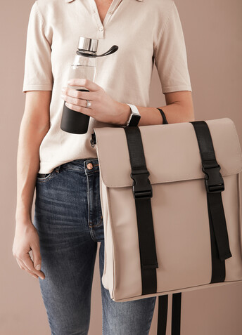 VINGA Baltimore Rucksack greige bedrucken, Art.-Nr. 500120 VINGA Baltimore Rucksack greige bedrucken, Art.-Nr. 500120