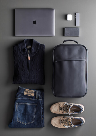 VINGA Baltimore Travel Rucksack schwarz bedrucken, Art.-Nr. 500319