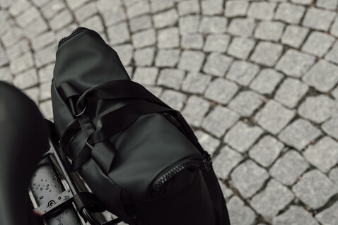 VINGA Baltimore Fahrradtasche schwarz bedrucken, Art.-Nr. 501819