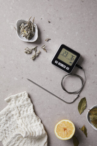 VINGA Hays Thermometer schwarz bedrucken, Art.-Nr. 5124