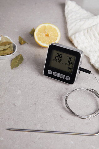 VINGA Hays Thermometer schwarz bedrucken, Art.-Nr. 5124