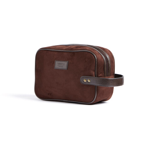VINGA Hunton Kosmetiktasche braun bedrucken, Art.-Nr. 526019