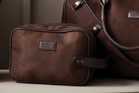 VINGA Hunton Kosmetiktasche braun bedrucken, Art.-Nr. 526019