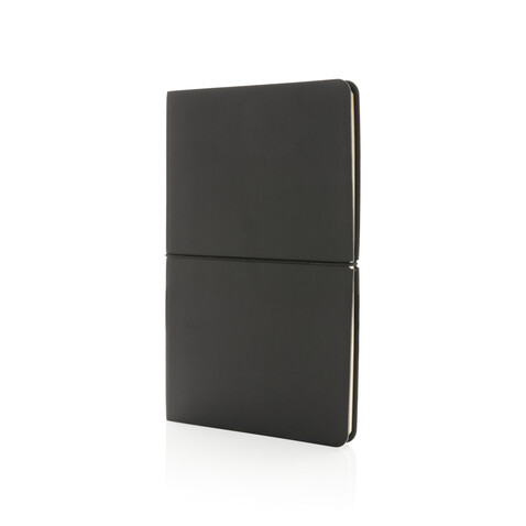 Modern Deluxe Softcover A5 Notizbuch schwarz bedrucken, Art.-Nr. P774.221