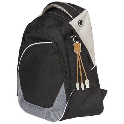Bates Weizenstroh und Kork 3-in-1 Ladekabel, natur bedrucken, Art.-Nr. 12429406