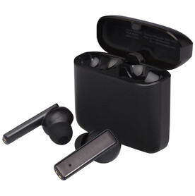 Hybrid True Wireless Premium-Ohrhörer, schwarz bedrucken, Art.-Nr. 12429790