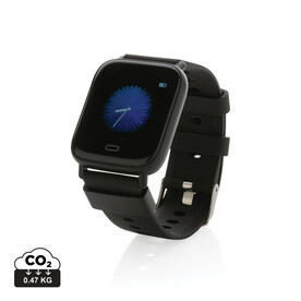 Fit Watch aus RCS recyceltem TPU schwarz bedrucken, Art.-Nr. P330.891 Fit Watch aus RCS recyceltem TPU schwarz bedrucken, Art.-Nr. P330.891