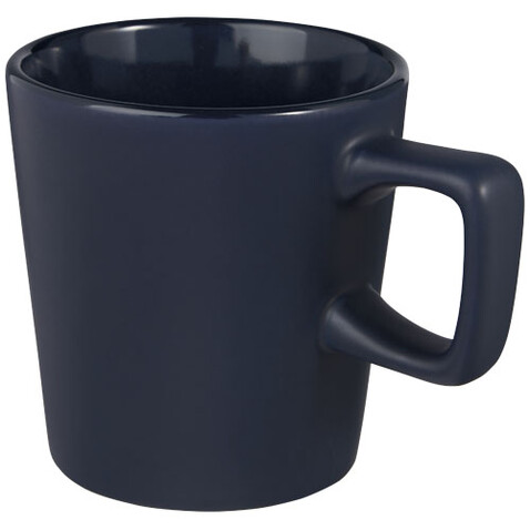 Ross 280 ml Keramiktasse, navy bedrucken, Art.-Nr. 10072655