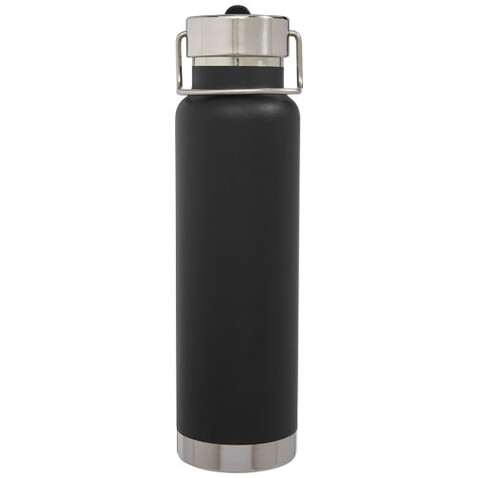 Thor 750 ml Kupfer-Vakuum Sportflasche mit Trinkhalm, schwarz bedrucken, Art.-Nr. 10073290 Thor 750 ml Kupfer-Vakuum Sportflasche mit Trinkhalm, schwarz bedrucken, Art.-Nr. 10073290