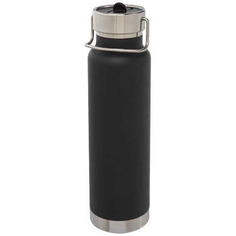 Thor 750 ml Kupfer-Vakuum Sportflasche mit Trinkhalm, schwarz bedrucken, Art.-Nr. 10073290 Thor 750 ml Kupfer-Vakuum Sportflasche mit Trinkhalm, schwarz bedrucken, Art.-Nr. 10073290