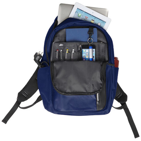 Vault RFID 15&quot; Laptop-Rucksack 16L, navy bedrucken, Art.-Nr. 12021755