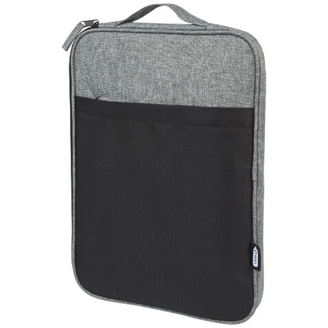 Reclaim 14&quot; GRS recycelte Laptophülle 2,5 L, schwarz, heather grau bedrucken, Art.-Nr. 12065490