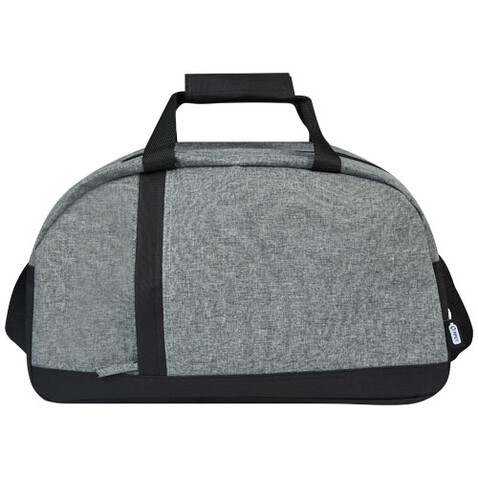 Reclaim GRS recycelte Sport-Reisetasche 21 L, schwarz, heather grau bedrucken, Art.-Nr. 12065690