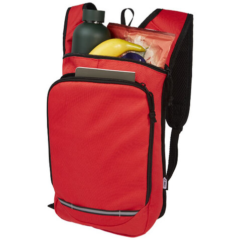 Trails GRS RPET Outdoor Rucksack 6,5 L, rot bedrucken, Art.-Nr. 12065821