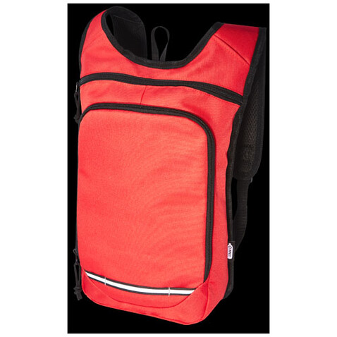 Trails GRS RPET Outdoor Rucksack 6,5 L, rot bedrucken, Art.-Nr. 12065821