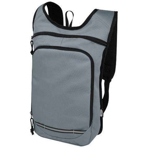 Trails GRS RPET Outdoor Rucksack 6,5 L, grau bedrucken, Art.-Nr. 12065882