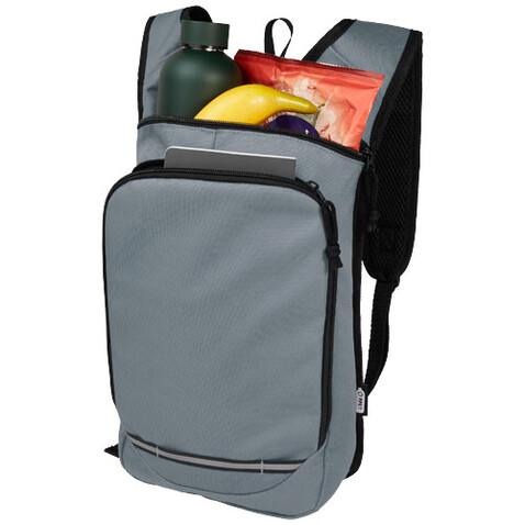 Trails GRS RPET Outdoor Rucksack 6,5 L, grau bedrucken, Art.-Nr. 12065882
