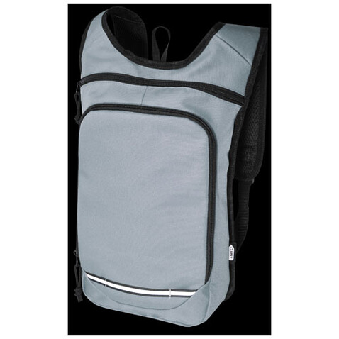 Trails GRS RPET Outdoor Rucksack 6,5 L, grau bedrucken, Art.-Nr. 12065882