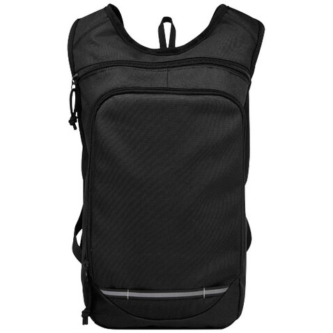 Trails GRS RPET Outdoor Rucksack 6,5 L, schwarz bedrucken, Art.-Nr. 12065890