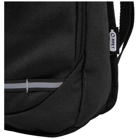 Trails GRS RPET Outdoor Rucksack 6,5 L, schwarz bedrucken, Art.-Nr. 12065890