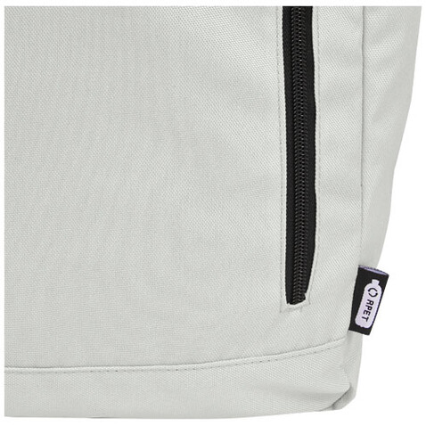 Byron 15,6&quot; GRS RPET Roll-Top Rucksack 18 L, hellgrau bedrucken, Art.-Nr. 12065980